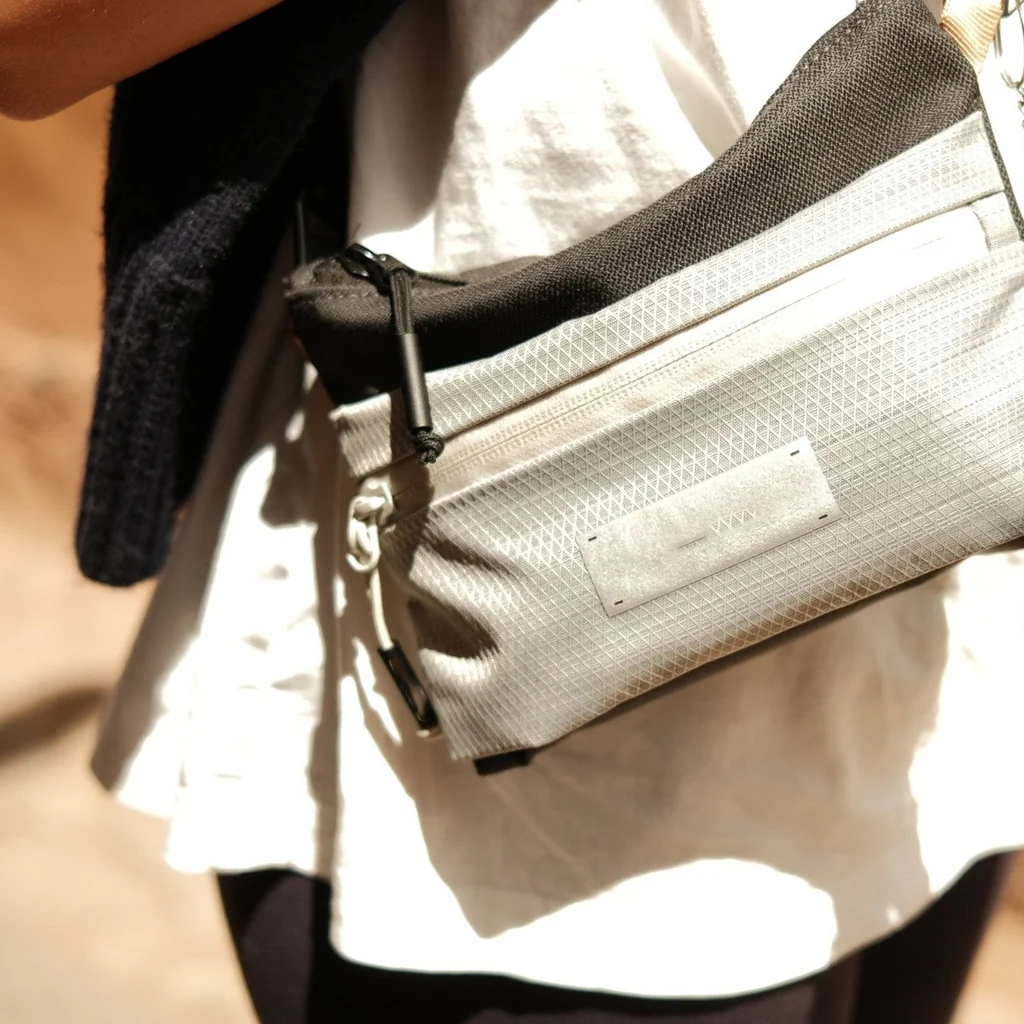Eco Nylon Multi-Way Compact Crossbody Neck Pouch Light Chest Waist Bag