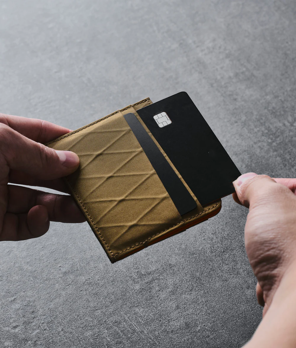 Weatherproof Fabric Slim Card Wallet Multi-Slot Minimalist Cash Card Holder