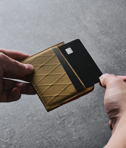 Weatherproof Fabric Slim Card Wallet Multi-Slot Minimalist Cash Card Holder