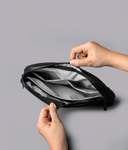 Ripstop Nylon Packable Travel Sling Bag 2L Detachable Strap Lightweight Crossbody Pack