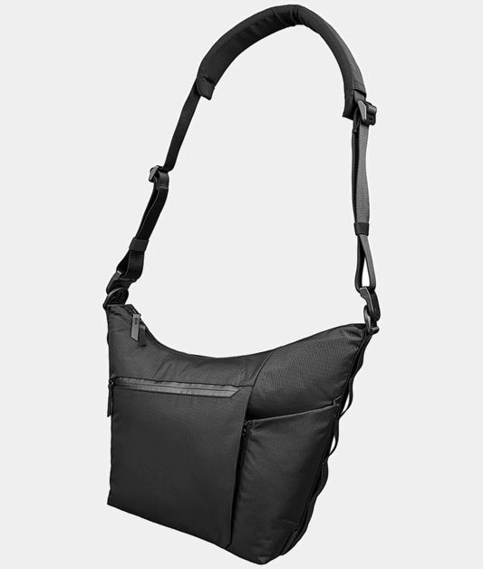 Ripstop Nylon Curved Satchel Bag 10L 13 Inch Laptop Adjustable Crossbody Bag