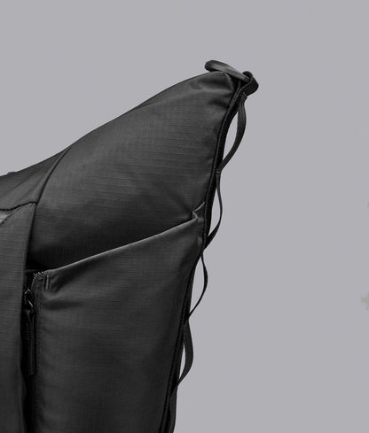 Ripstop Nylon Curved Satchel Bag 10L 13 Inch Laptop Adjustable Crossbody Bag