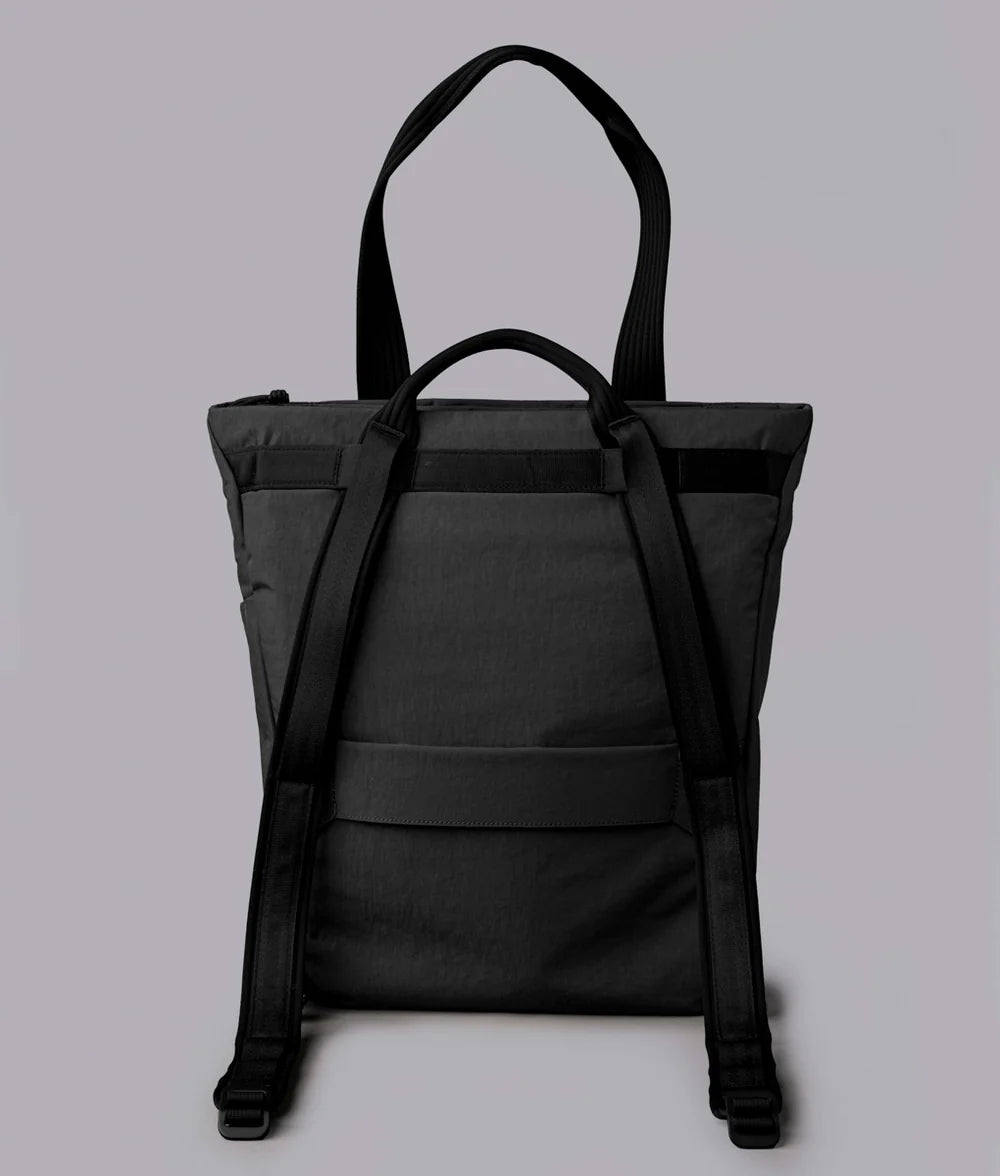 Washed Nylon Convertible Tote Backpack 14L Multi-Pocket 16 Inch Laptop Bag