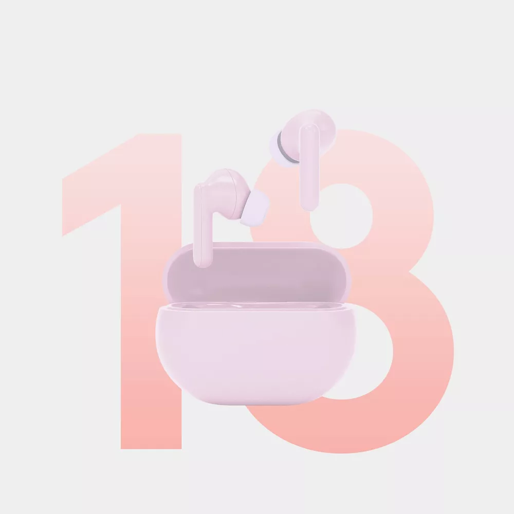 Pastel True Wireless Bluetooth In-Ear Earbuds Soft Silicone Ear Tips Built-In Call Microphone USB-C Fast Charging Up To 18H Total Playback Pocket Portable Wireless Earphones