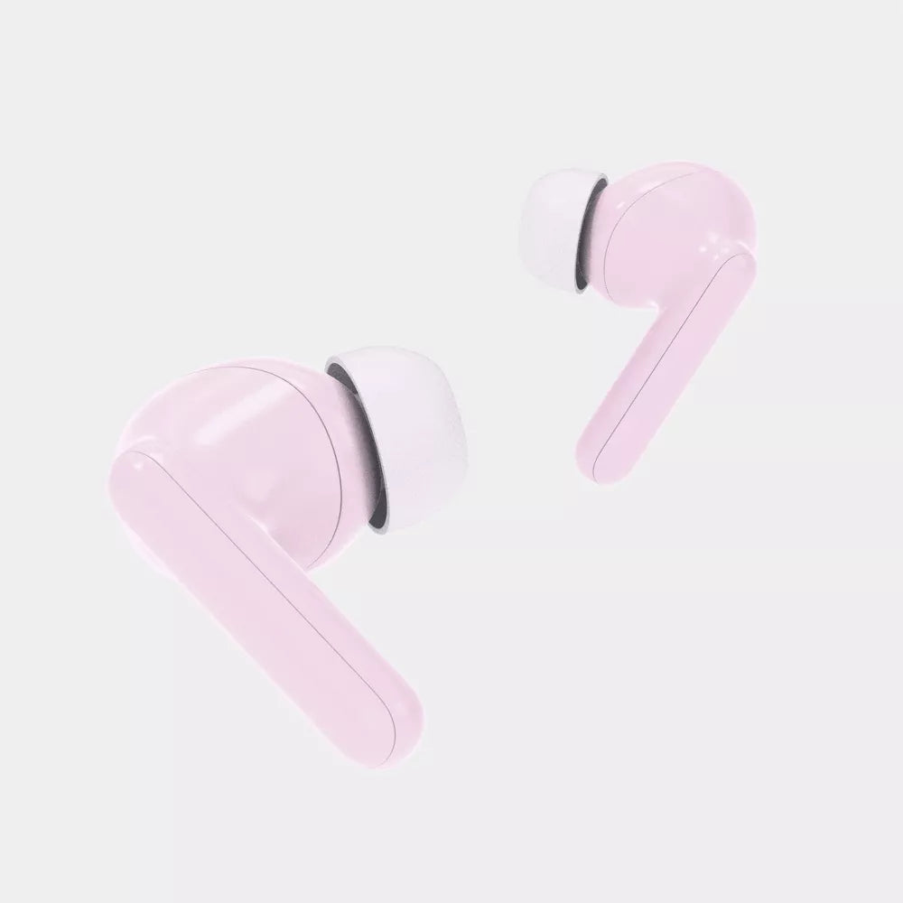 Pastel True Wireless Bluetooth In-Ear Earbuds Soft Silicone Ear Tips Built-In Call Microphone USB-C Fast Charging Up To 18H Total Playback Pocket Portable Wireless Earphones