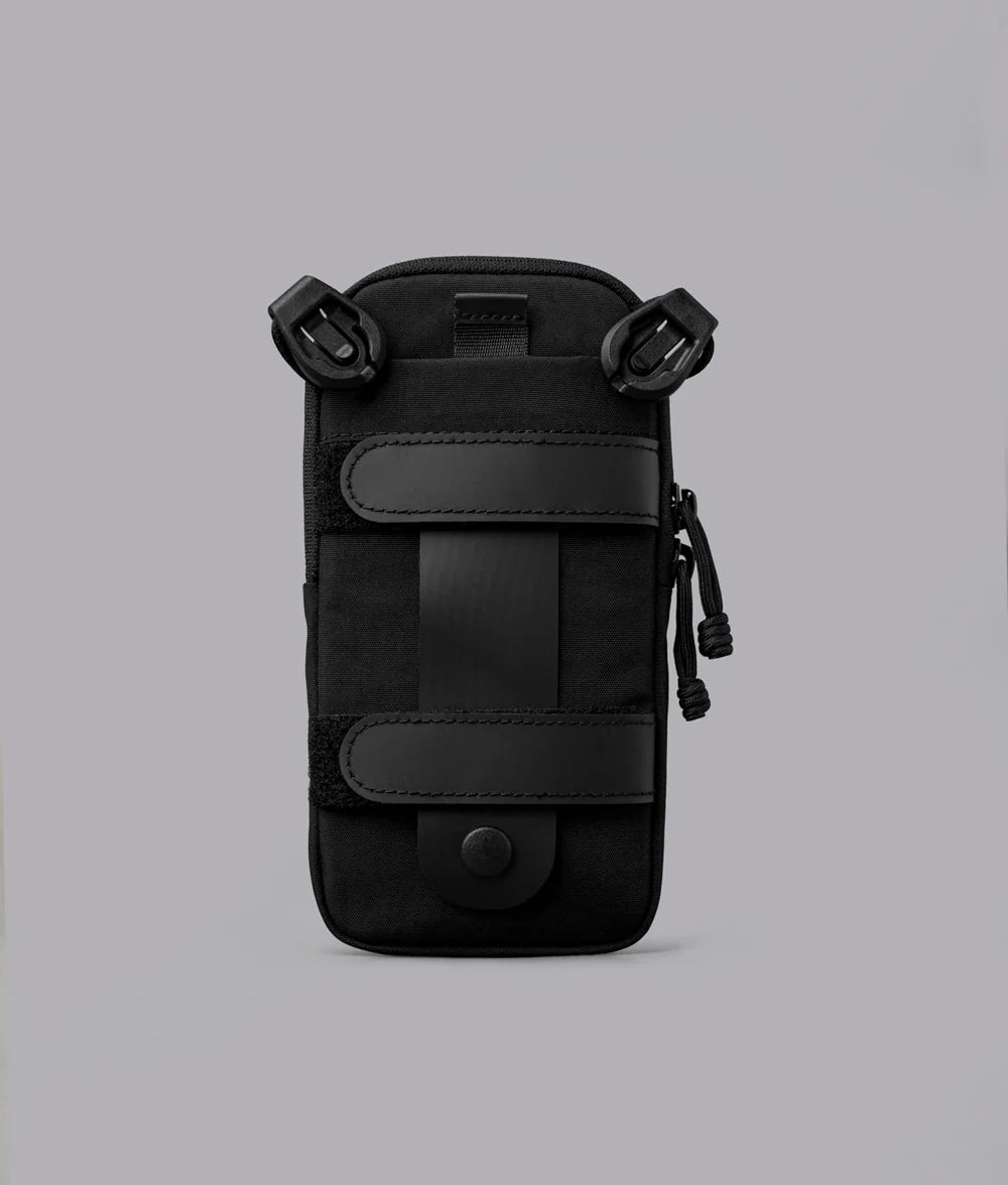 Washed Nylon Slim Modular Shoulder Pocket Detachable Strap Mini Crossbody Sling Bag
