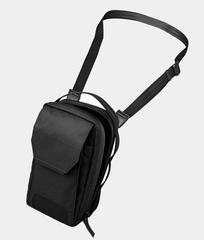 Lightweight Mini Sling Bag Multi-Pocket Magnetic Flap Adjustable Crossbody Pack