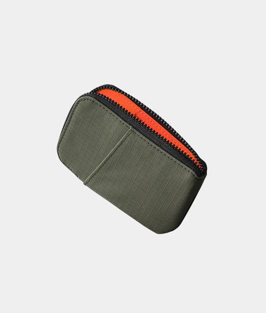 Ripstop Nylon Zip Card Pouch RFID Blocking Mini Zipper Card Coin Wallet