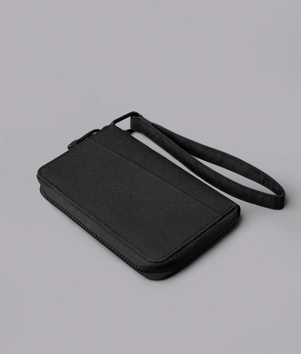 Weatherproof Zip Passport Wallet RFID Protected Multi-Slot Travel Document Holder