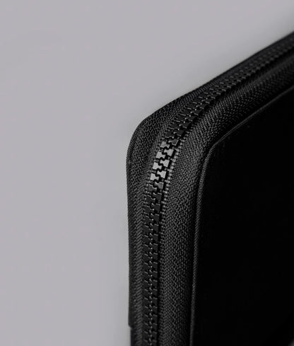 Weatherproof Zip Passport Wallet RFID Protected Multi-Slot Travel Document Holder